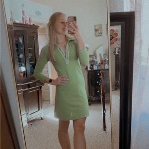 Penguin green preppy polo dress